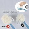 Double-sided Bath Brush Home Bathroom Scrub Artifact Back Brush Long Handle Soft Hair Scrub Brush Scrub Mud Bath Body Brush