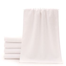Cotton Thickened Absorbent White Towel (Option: 32Strands Plus Rou 35x75cm150g)